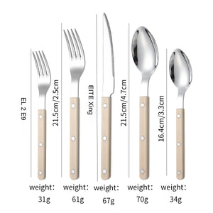 304 French Rivet Five-Piece Set [Beige]