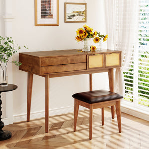Brown + Solid Wood+MDF