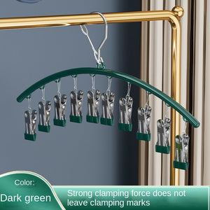 Plastic Coated Thickened Green Arc 10 Clips [OP Bag]