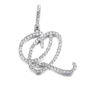 Silver single letter Q