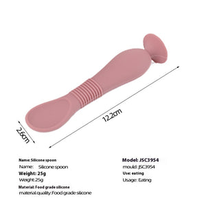 Dark Pink Silicone Spoon