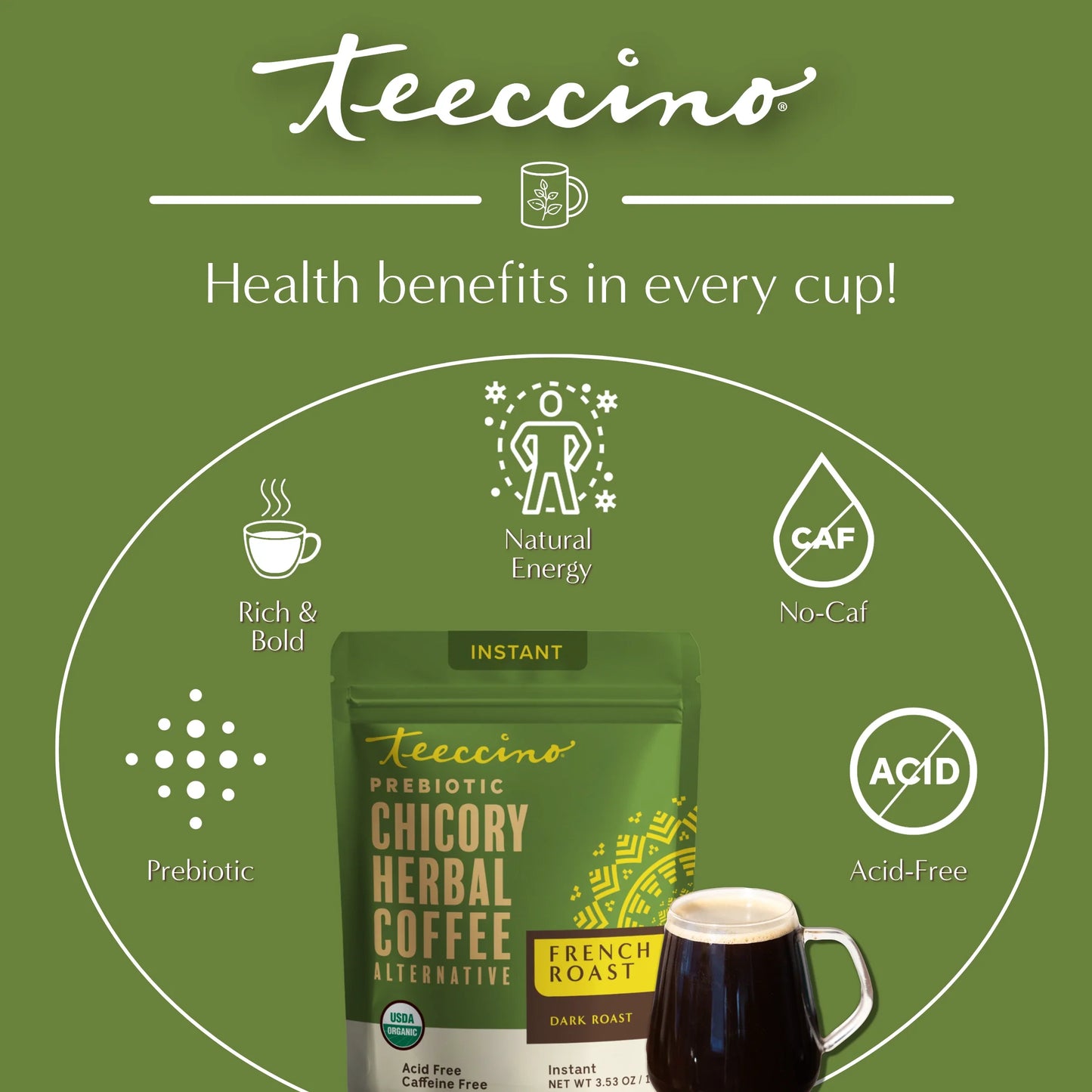 Instant French Roast Herbal Coffee