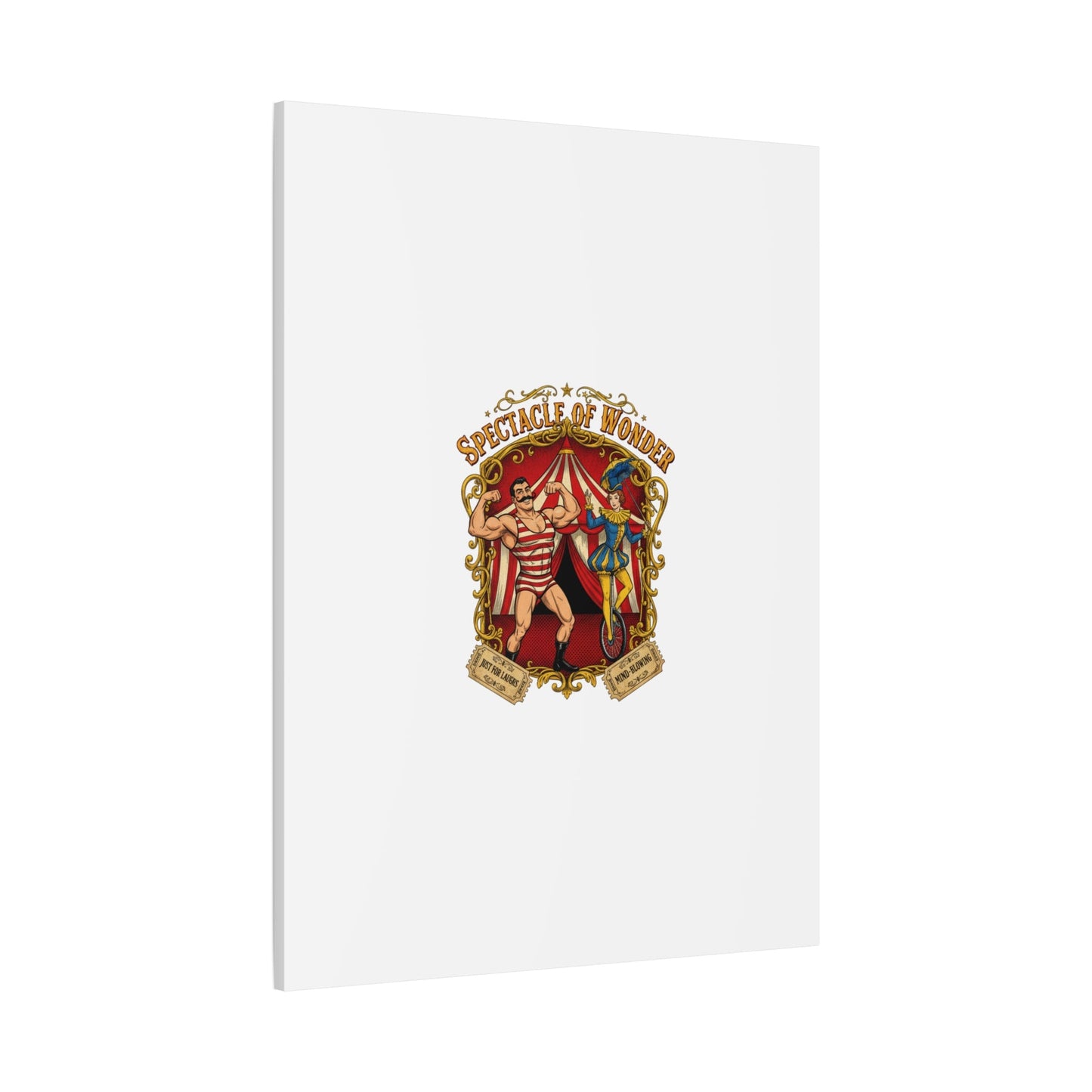 Spectacle of Wonder Circus Art Print, Canvas | Vintage Carnival Design