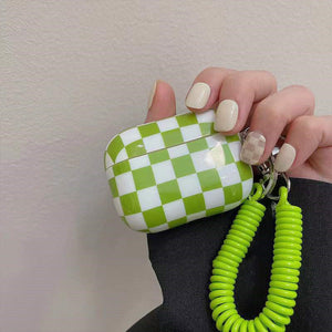 Green And White Plaid