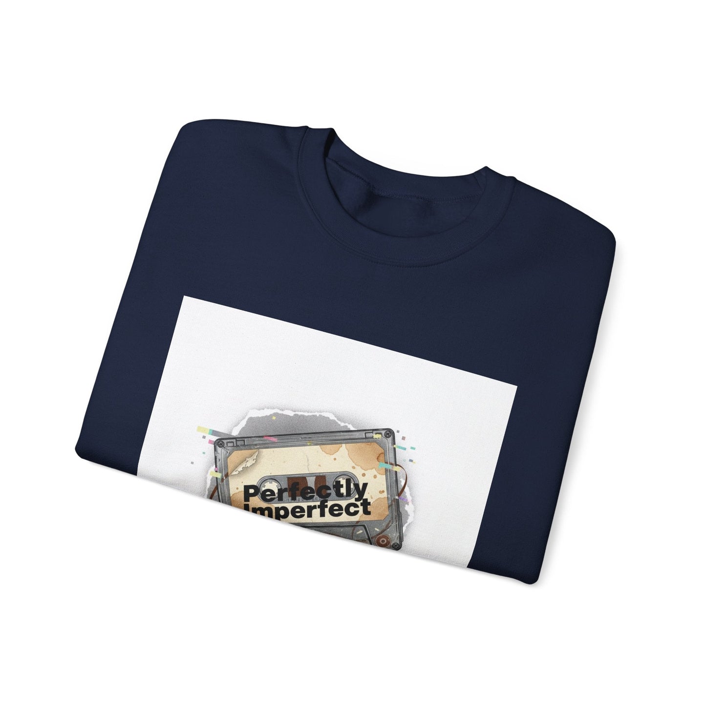 Glitch Tape 'Perfectly Imperfect' Sweatshirt | Analog Error, VHS Static