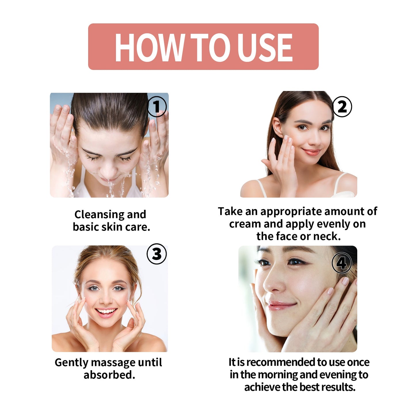 Squalane Vc Rose Moisturizing Cream, Anti Dull Moisturizing Firming Brightening Face Cream