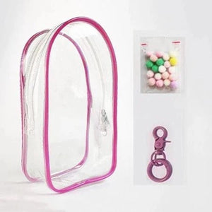 dark pink - PVC zipper