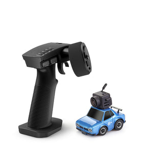 Blue car and control