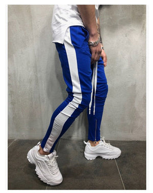 Blue and white
