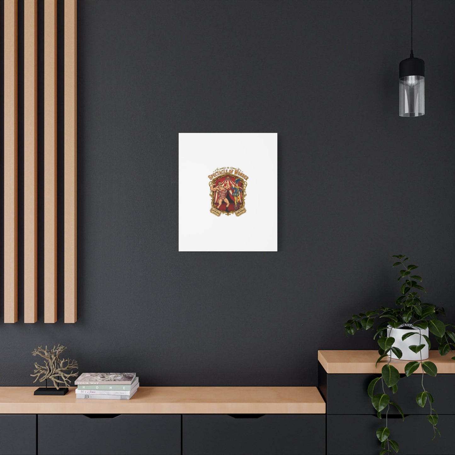 Spectacle of Wonder Circus Art Print, Canvas | Vintage Carnival Design