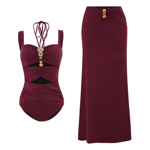 wine red set
