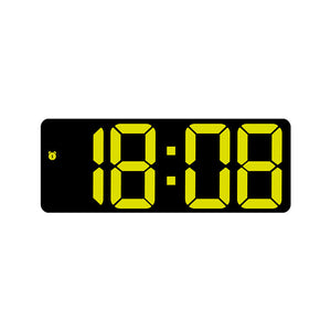 Rectangular Black Surface with Yellow Lights