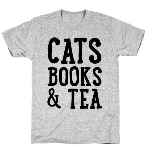 Cats Books And Tea T-SHIRT