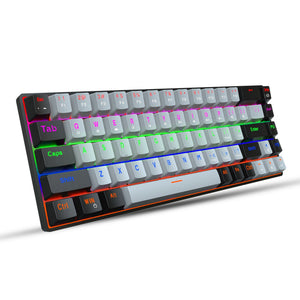 Grey green axis mechanical keyboard
