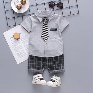 Short Sleeve Plaid Pants