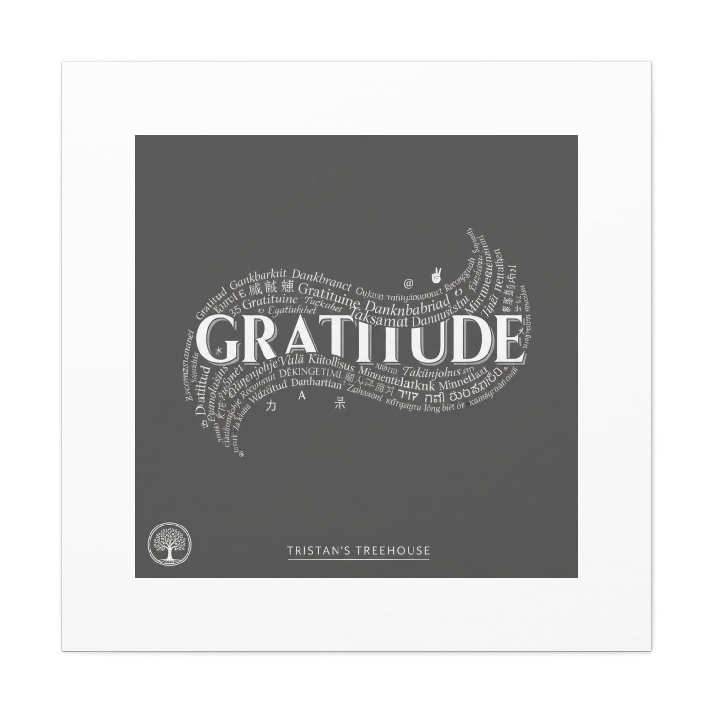 Gratitude Wall Art Matte Canvas | Tiny Treats, sweet uplifting print
