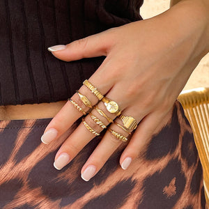 k1 Light Gold Ring Set 5568