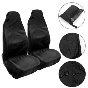 Oxford cloth black front row two seat set