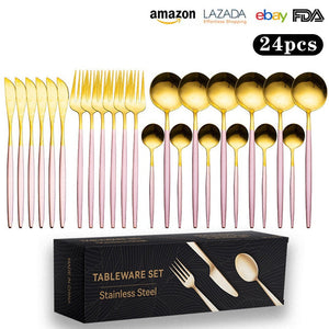 Pink Gold 24-Piece Set