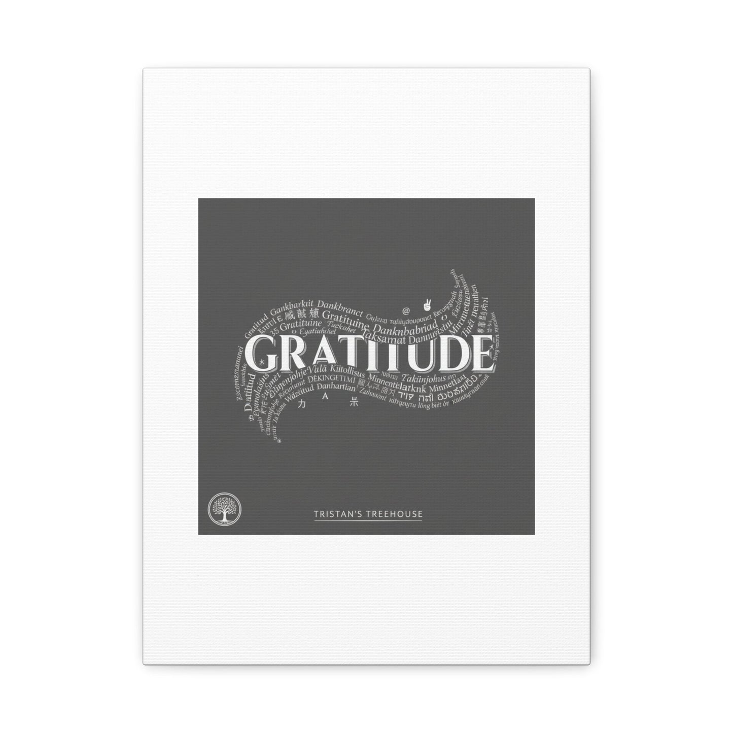 Gratitude Wall Art Matte Canvas | Tiny Treats, sweet uplifting print