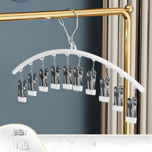Plastic Coated Thickened White Arc 10 Clips [OP Bag]
