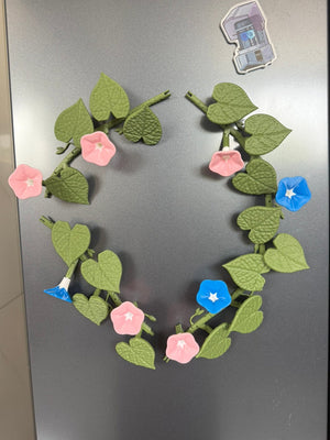 【 Complete Version 4 Vines 】 16 leaves and 8 flowers
