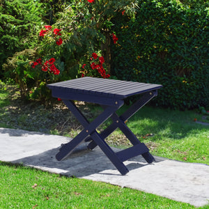Navy Blue + Acacia Wood