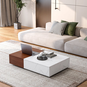Walnut Brown + Wood + White