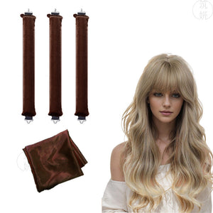 70cm scarf + 3 pieces set - brown