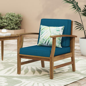 Blue + Acacia Wood