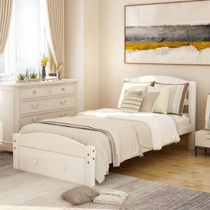 White + Solid Wood