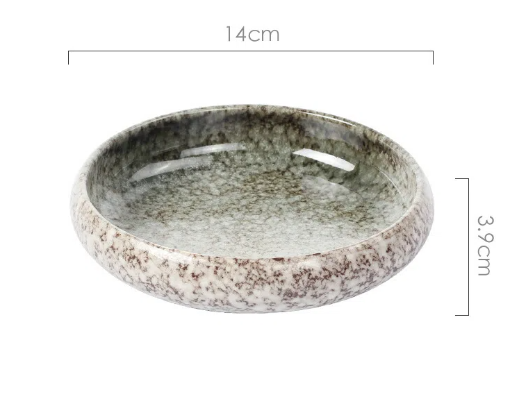 Creative retro ceramic plates plates dishes sushi plates tableware snack plates