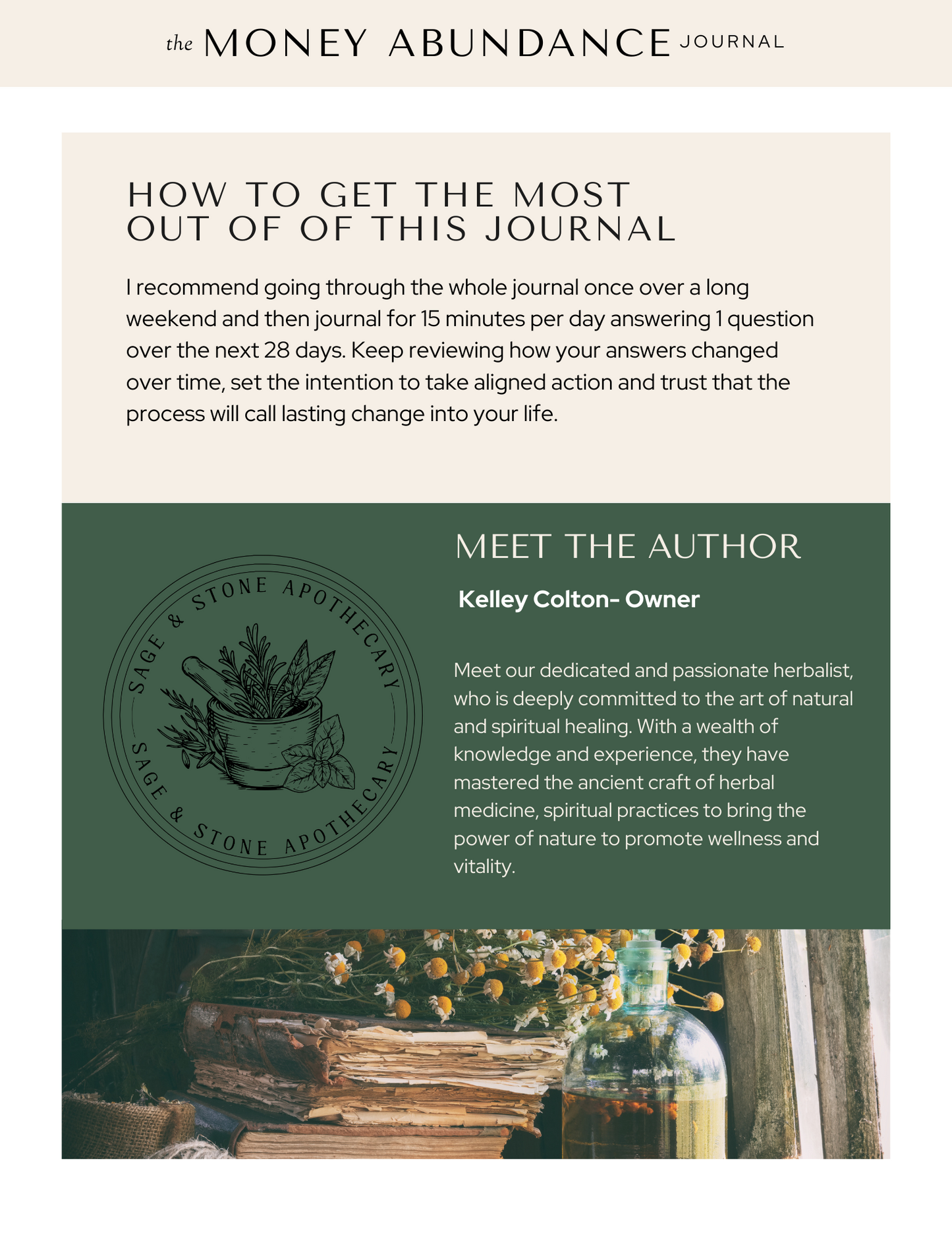 The Money Abundance Journal