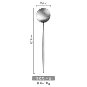 Silver salad spoon