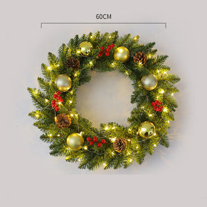 Golden ball tip with lamp (diameter 60cm)