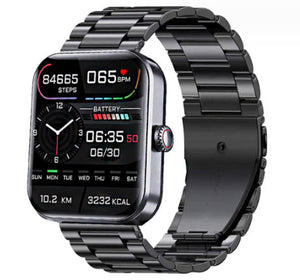 Black-English-Steel Strap