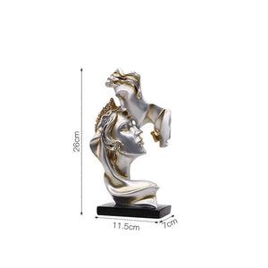 A Kiss of Deep Affection Silver Height 24cm