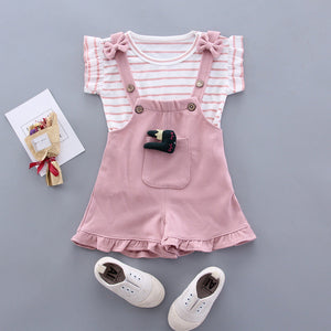 Short Sleeve Strap Pink