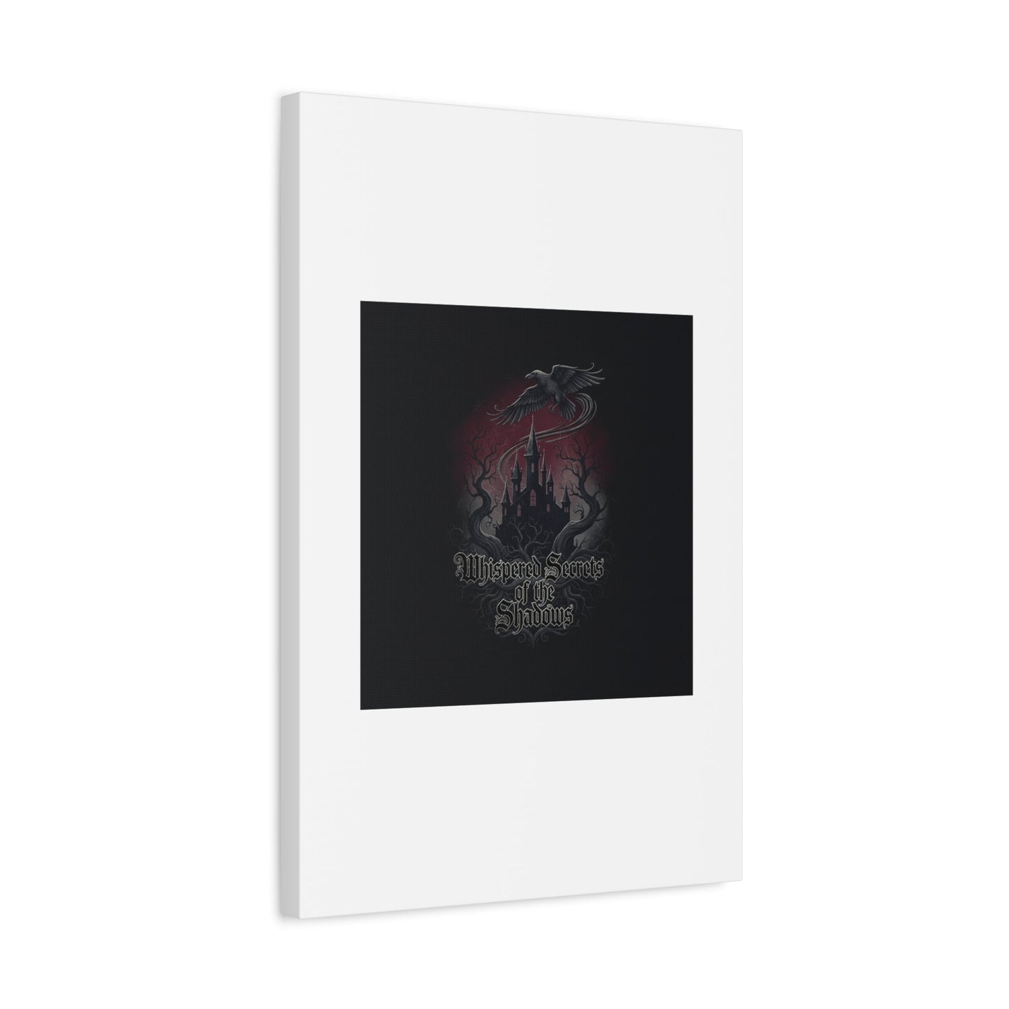 Whispered Secrets of the Shadows Castle Wall Art, Matte Canvas | Gothic Medieval Decor