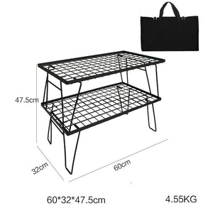 Table double layer with bag