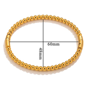 Round beads-gold
