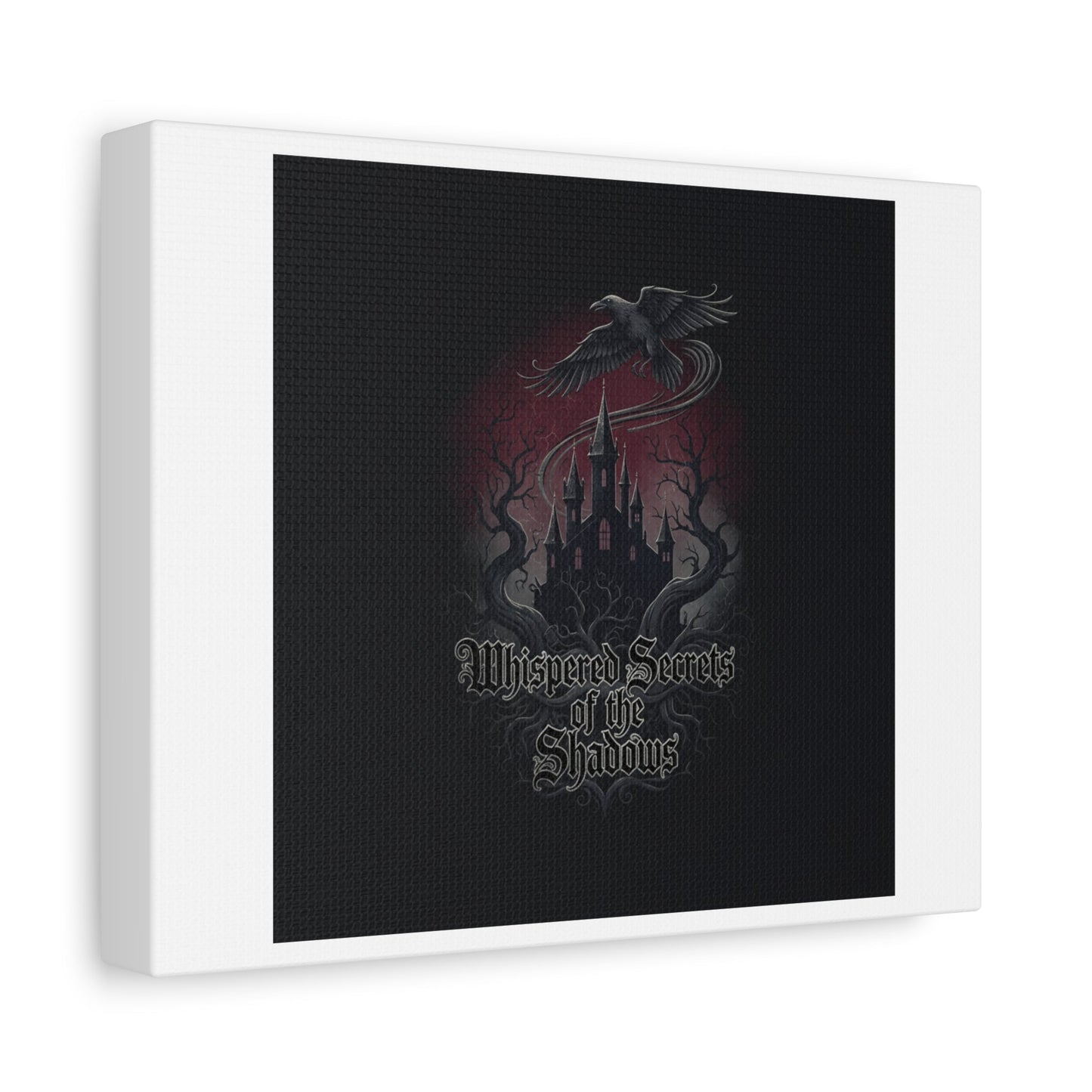 Whispered Secrets of the Shadows Castle Wall Art, Matte Canvas | Gothic Medieval Decor