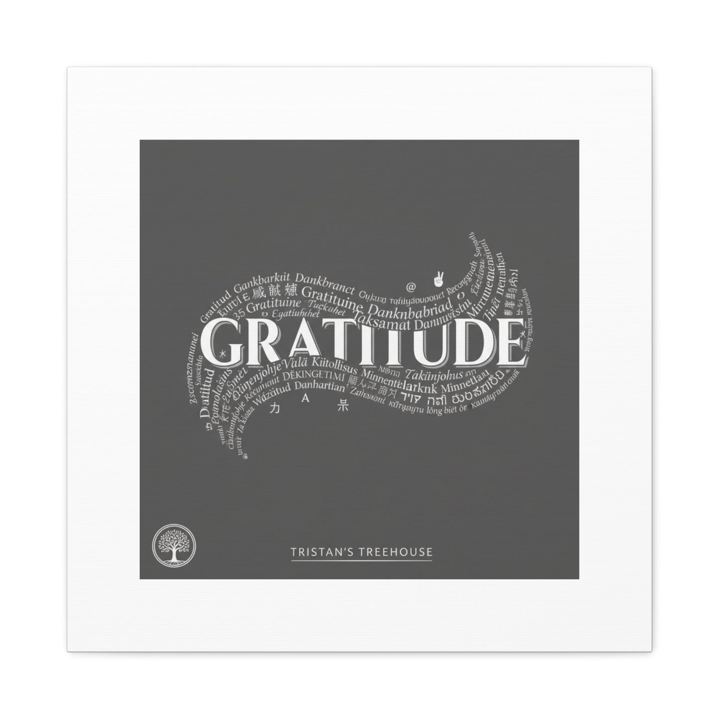 Gratitude Wall Art Matte Canvas | Tiny Treats, sweet uplifting print