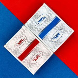 One set each of WPT red and blue poker cards