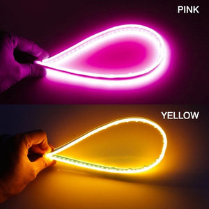 pink and yellow