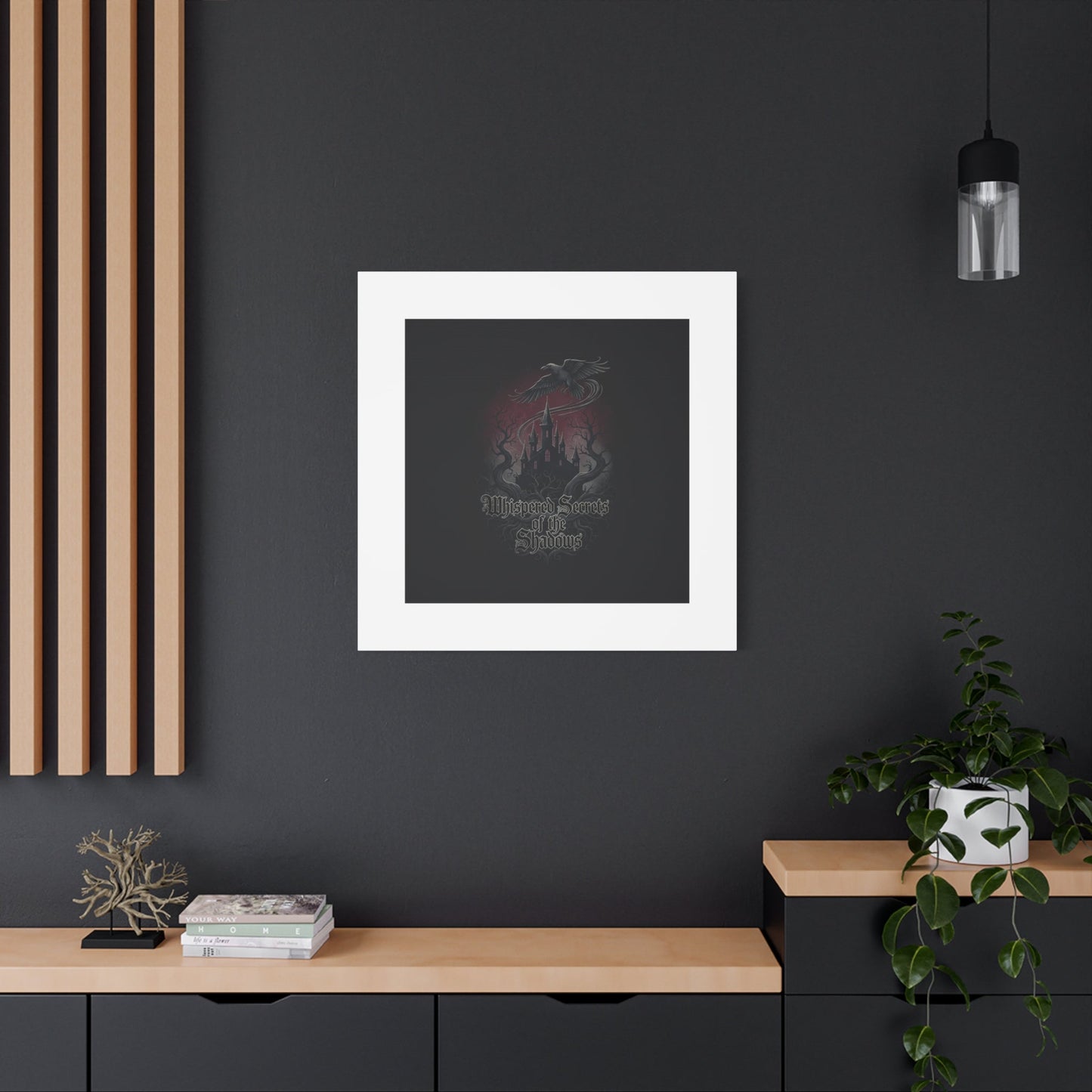 Whispered Secrets of the Shadows Castle Wall Art, Matte Canvas | Gothic Medieval Decor