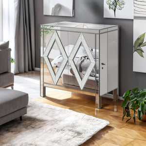 Silver + MDF+glass