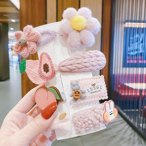 1# Pink flower 8 pcs set