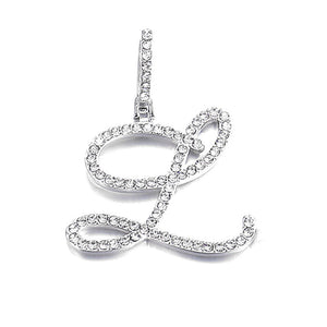 Silver single letter L
