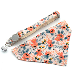 Orange Flower Collar with Triangle Scarf